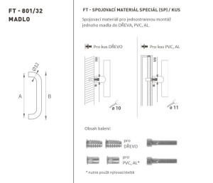 KLJUKA MP koda K01 Ø 32 mm SP (BN - Brušeno nerjaveče jeklo)