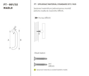 KLJUKA MP koda K01 Ø 32 mm ST (BS - Črna mat) - kos