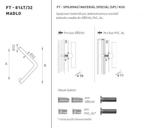 KLJUKA MP šifra K14T Ø 32 mm SP - kos (BS - črna mat)