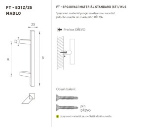 KLJUKA MP koda K31Z 25x25 mm ST - kos (BN - Brušeno nerjaveče jeklo)