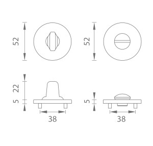 Vratna rozeta MP - AS - R 5S (T - Titan)