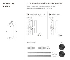 KLJUKA MP koda K01 Ø 32 mm UN - kos (BS - črna mat)