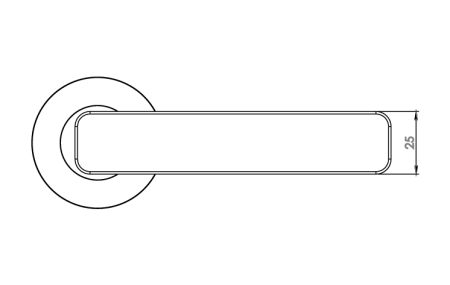 Vratno okovje MP - GK - MINIMAL MODERN - R (žametno siva)