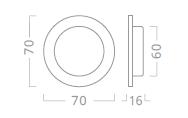 Školjka ACT okrogla ⌀ 40, 50, 70 (NERJAVEČE JEKLO)