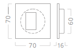 Shell ACT CTV 70x70 (NERJAVEČE JEKLO)