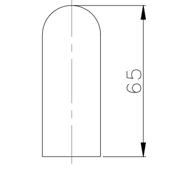 Ročaj TWIN BJ 118002, ∅ 25 mm - kos (nerjaveče)