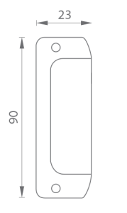 Aluminijast oprijem MP 3815 (BS - črna mat)