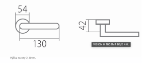 Okovje za vrata TWIN VISION C 1802 FL (CM)