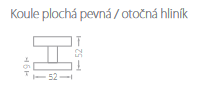 Kroglica za kovanje ACT trikotnega navoja (F1)