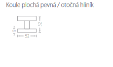 Krogla za okovje ACT trikotni navoj (F9)