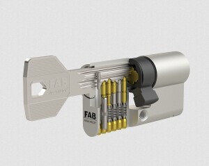 AKCIJA FAB 35/35 Reverzibilni varnostni cilinder - BT3 - saten nikelj