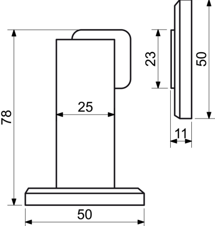 Magnetni prislon za vrata RICHTER RK.ZAR.008 (N)