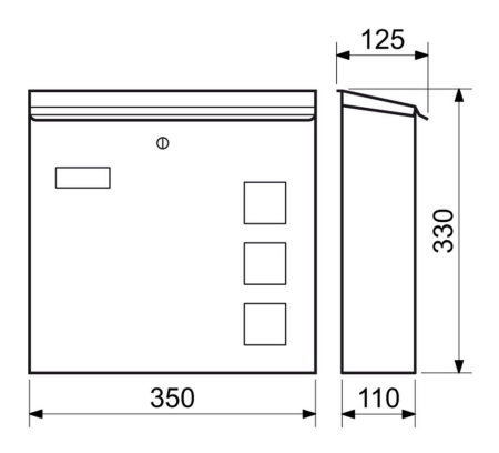 Poštni nabiralnik z oknom RICHTER BK.703.GN (inox)