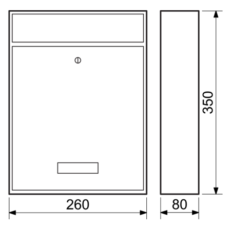 Nabiralnik RICHTER BK.240.CM (mat črn)