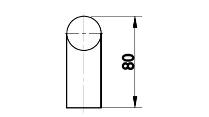 Ročaj TWIN BF 118000 - par (Ø 30 mm) - CM