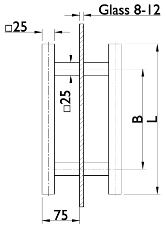 Ročaj TWIN FHR 118031 - par (CM)