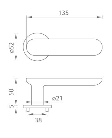 Vratno okovje MP TI - NELA - R 4158 5S (T - Titanium)