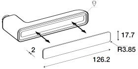 Vratno okovje TWIN INNER P 660 FREE HR (CH-SAT) - brez polnila