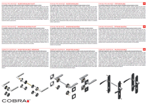 Okovje za vrata COBRA PLAZA-R (IN)