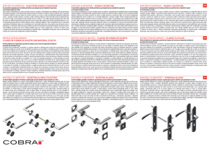 Okovje za vrata COBRA PLAZA-R (IN)