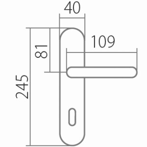 Okovje za vrata TWIN ELEGANT BA 1220 (NI-SAT)