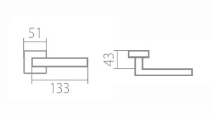 Okovje za vrata TWIN INNER P 660 HR (CH-SAT-E)